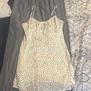 Cotton Candy Black and White Polka Dot Dress